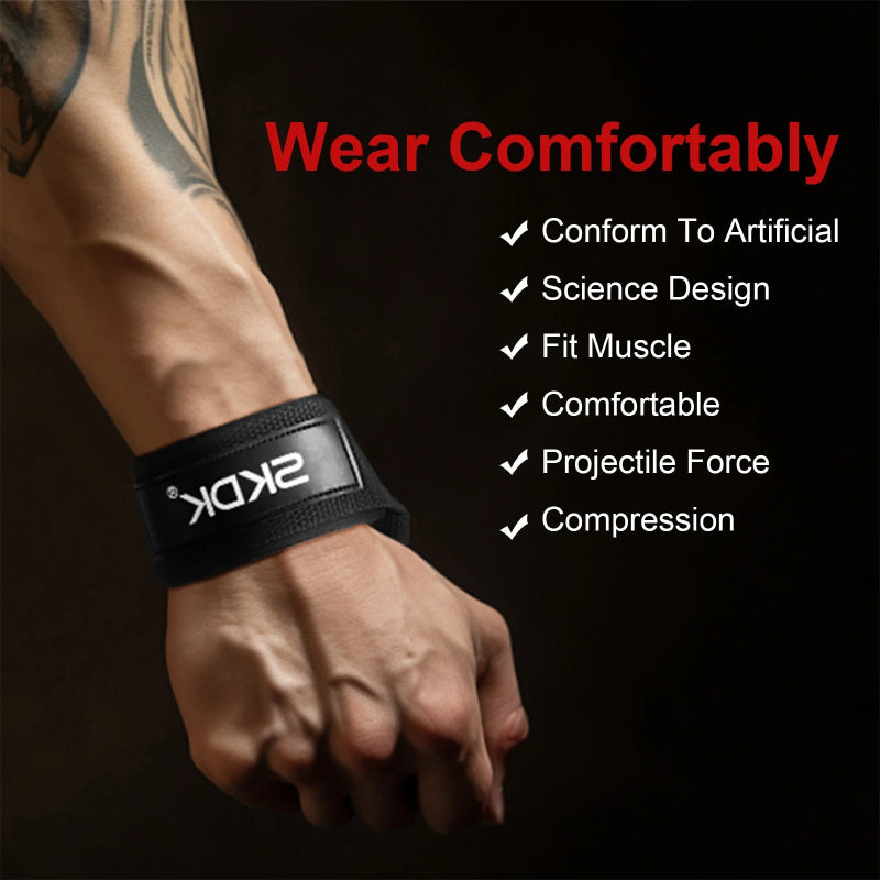 Anti-Slip Silicone Weightlifting Straps