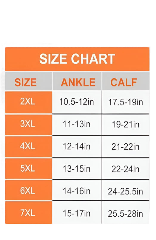 Wide Calf Support Socks Brothock 20-30 mmhg