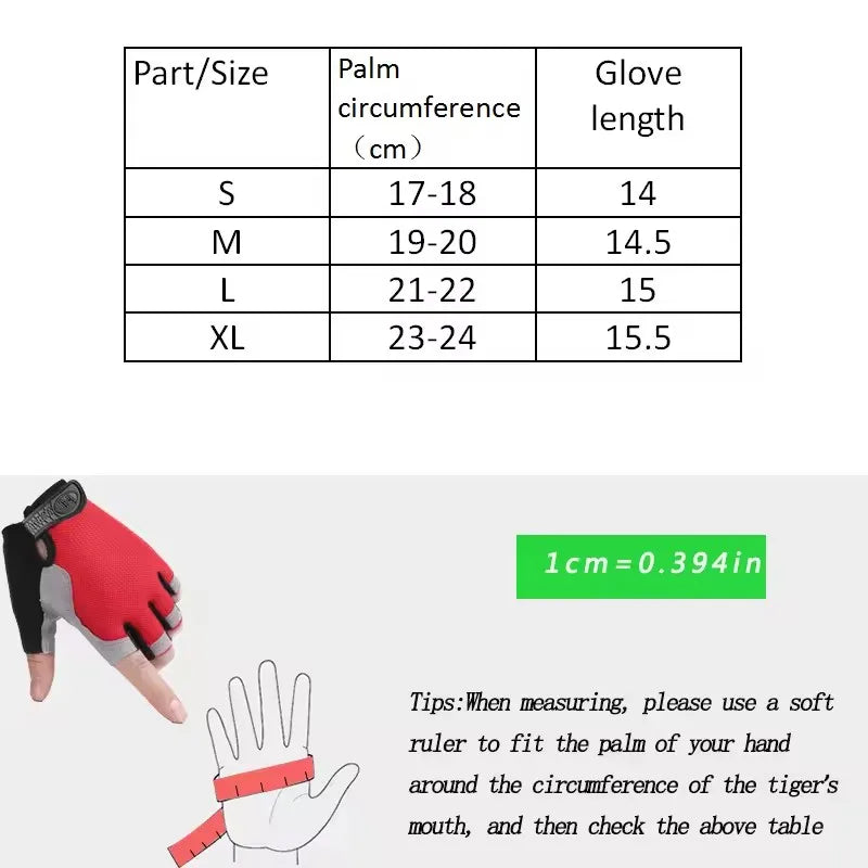 Breathable Anti-Slip Half Finger Fitness Gloves