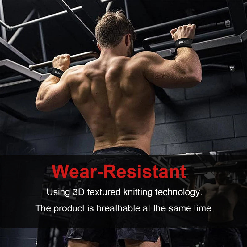 Anti-Slip Silicone Weightlifting Straps