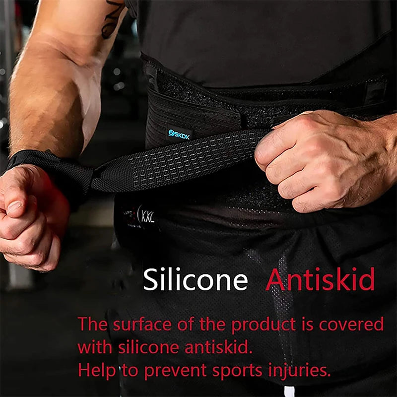 Anti-Slip Silicone Weightlifting Straps